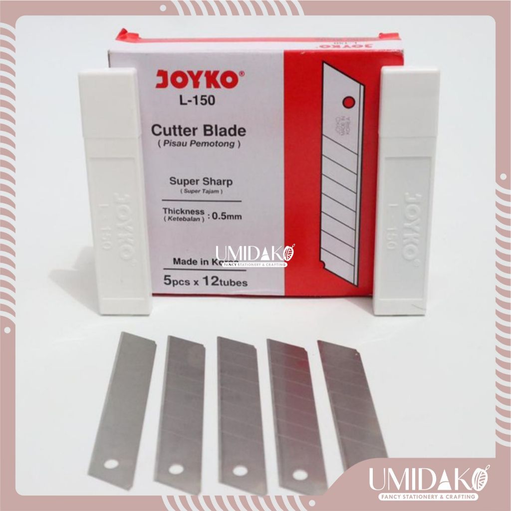 

[ UMIDAKO ] ISI CUTTER JOYKO BESAR SIZE L-150MH / CUTTER BLADE JOYKO L-150MH / 1 TUBE