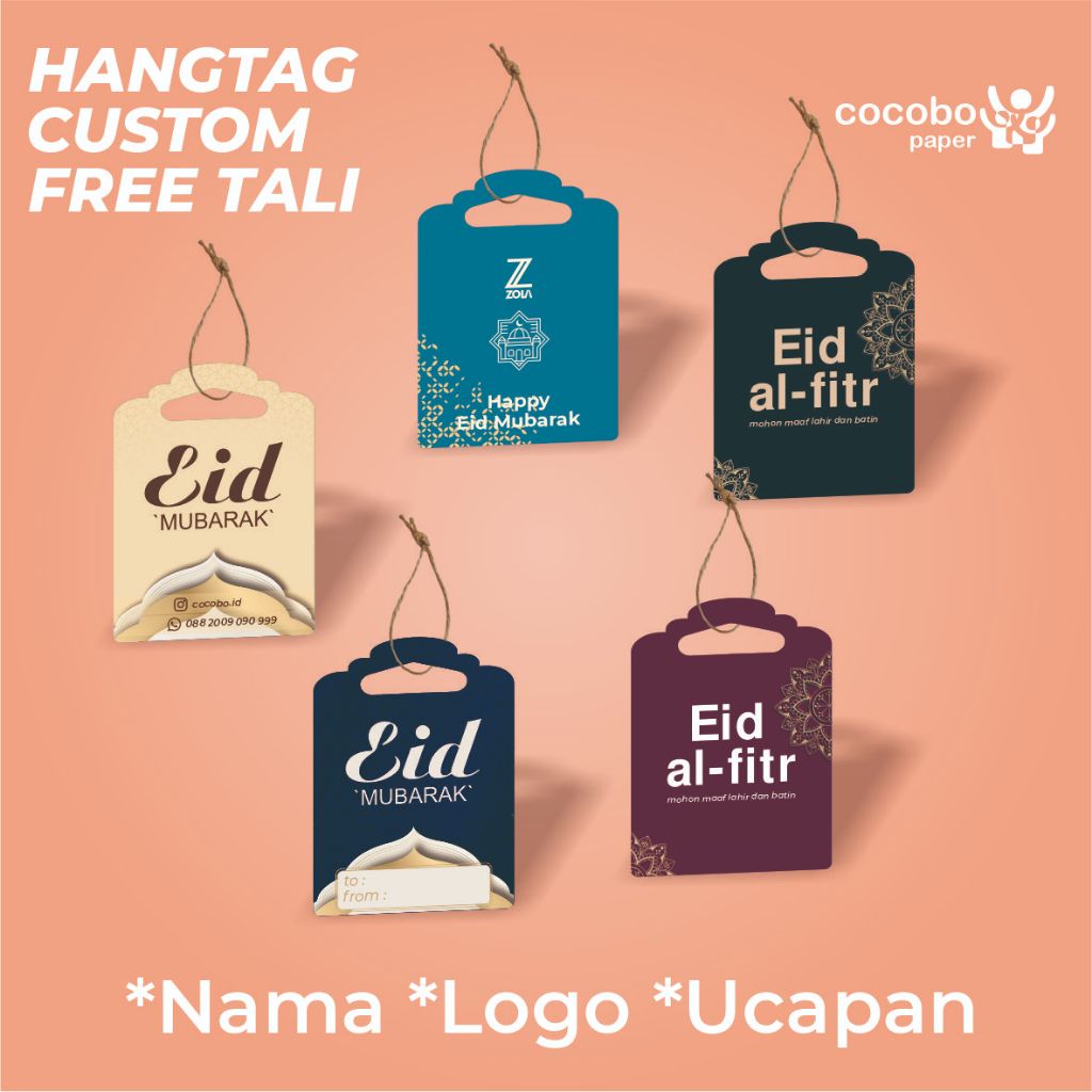 

Dikirim Hari Yang Sama Hangtag Idul Fitri Custom Hangtag Lebaran Custom Hangtag Custom Hangtag Premium | Cocobo Paper