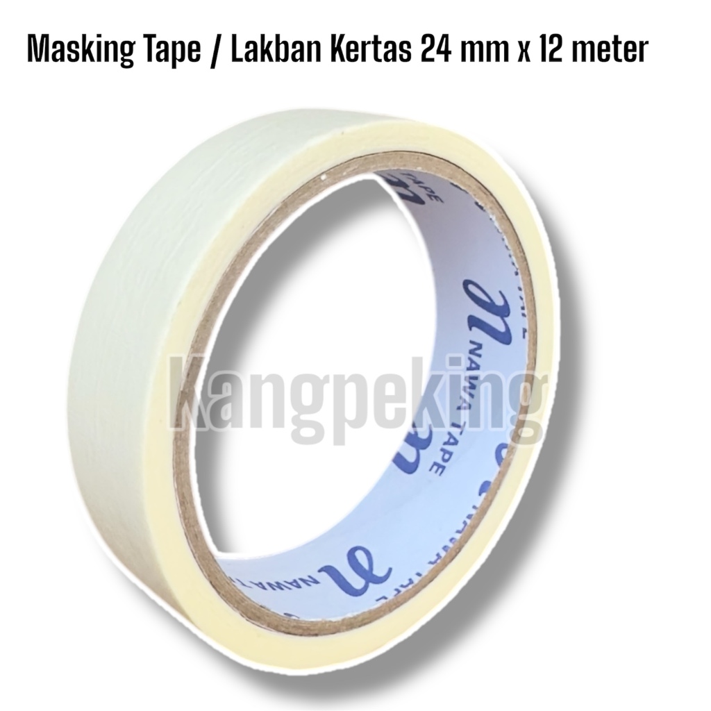 

Lakban Kertas 24 mm x 12 meter masking tape premium quality