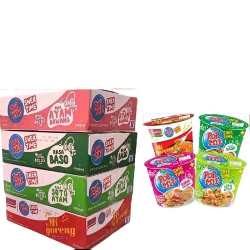 

Pop Mie Mini Snek Time 39gr (1Dus isi 12pcs) - Makanan Instan Siap Saji - Noodles, Food