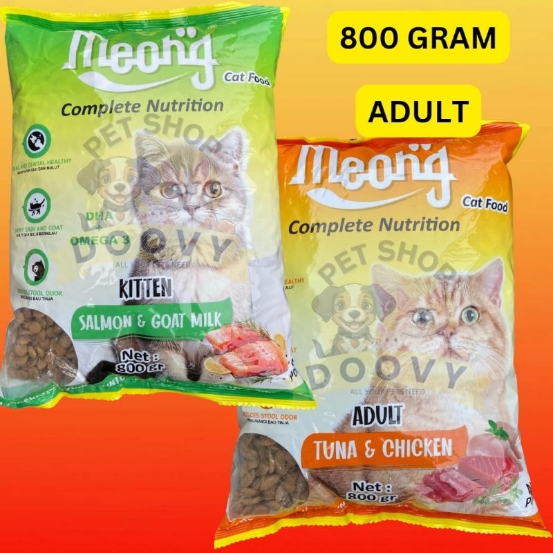 MEONG CAT FOOD KITTEN 800GRAM MEONG CAT FOOD ADULT 800GRAM MAKANAN KUCING KERING MEONG MAKANAN ANAK 