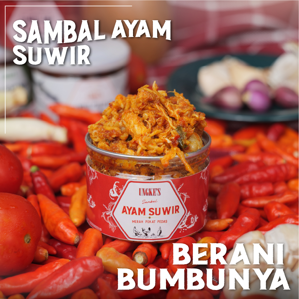 

UNGKE'S Sambal Ayam Suwir Pedas- Sambal Ungkes