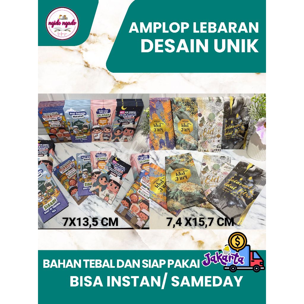 

AMPLOP LEBARAN DESAIN UNIK BISA INSTAN/ SIAP PAKAI AMPLOP LUCU ANGPAO MENARIK NGIDENGADO