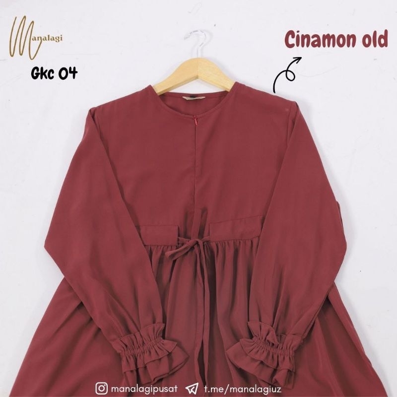 GKC04 Gamis Polos By Manalagi