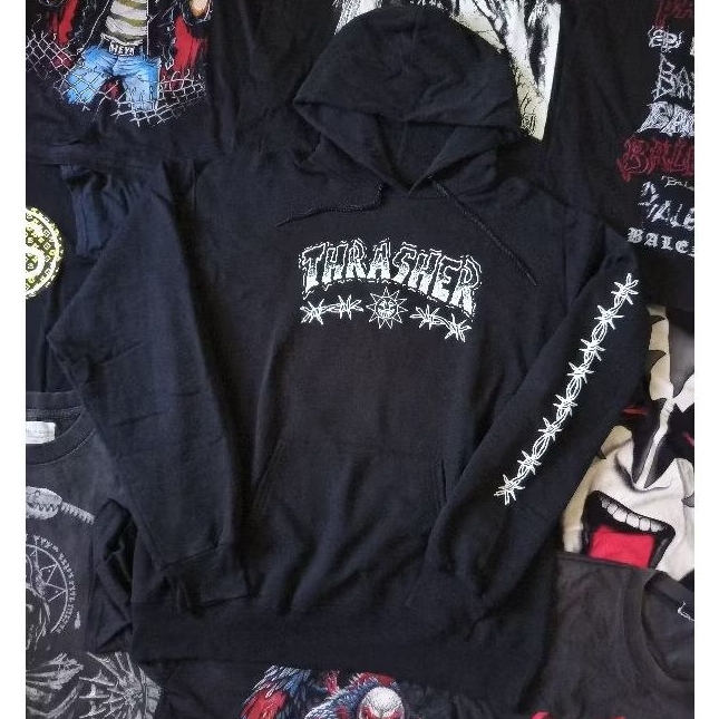 Hoodie Thrasher Magazine Barbed Wire Vintage Second