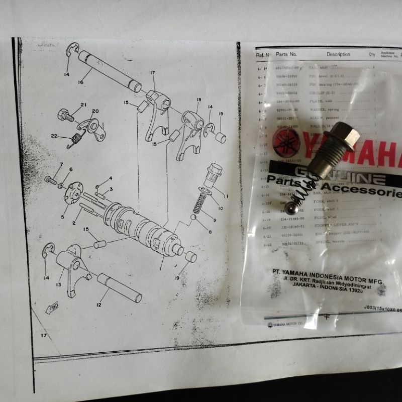 Solusi Gigi Rasio Susah Netral Yamaha DT100 Shifter Transmision Botolan DT 100 Neutral Baut Spring P