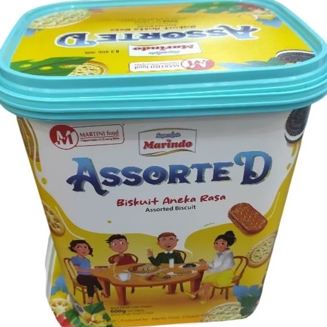 

Superquin Marindo Assorted Biscuits biskuit aneka rasa 600gr biskuit toples hampers parcel parsel lebaran idul fitri zi