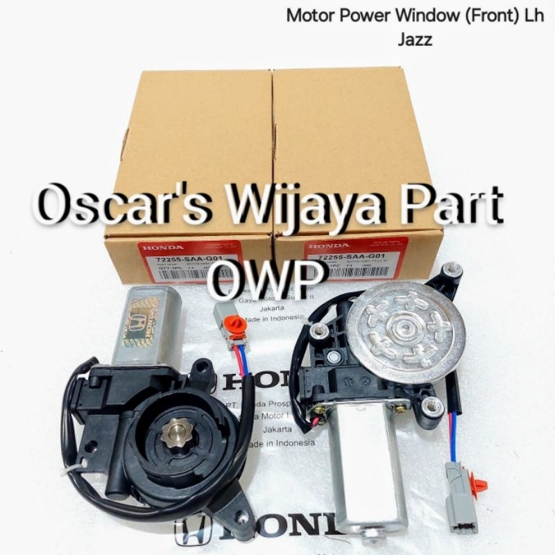 MOTOR POWER WINDOW FRONT LH / DINAMO WINDOW REGULATOR DEPAN KIRI MOBIL HONDA JAZZ ORIGINAL