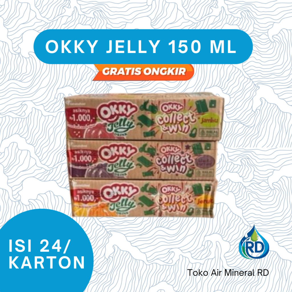 

RD - OKKY Jelly Drink 150 ML 1 Dus - Isi 12 x 150 ML - Minuman Kemasan Manis