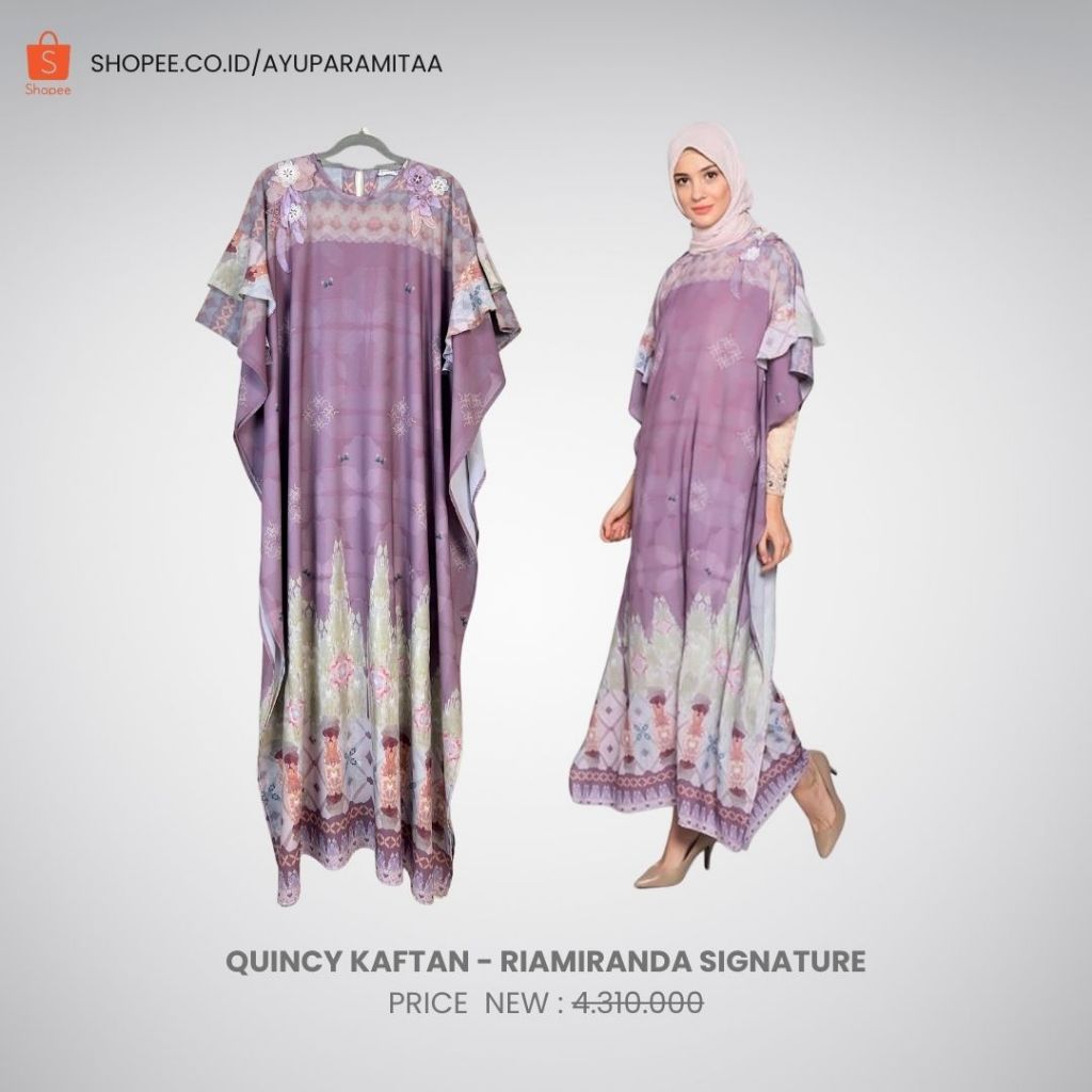 RIAMIRANDA PRELOVED QUINCY KAFTAN PURPLE