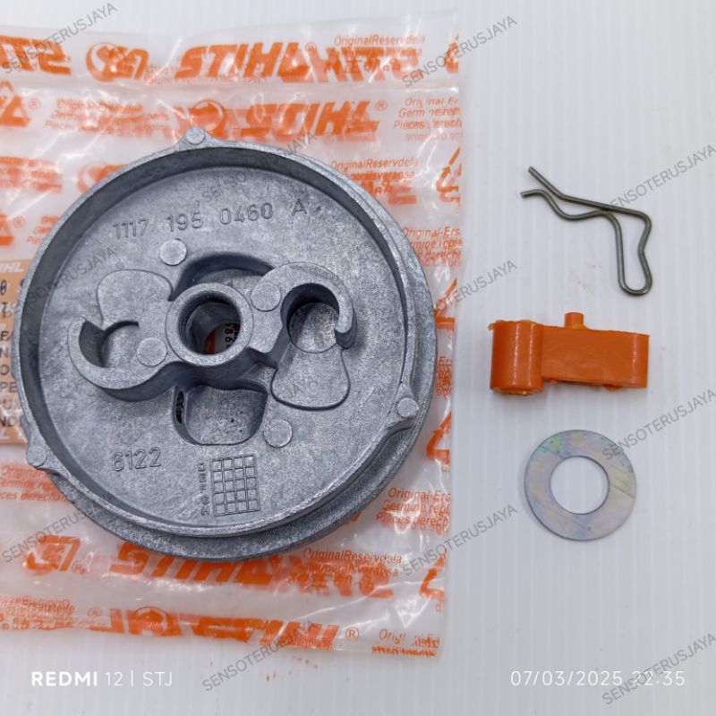 Pully starter stihl ms070 senso gergaji mesin pemotong kayu stihl pully ms070