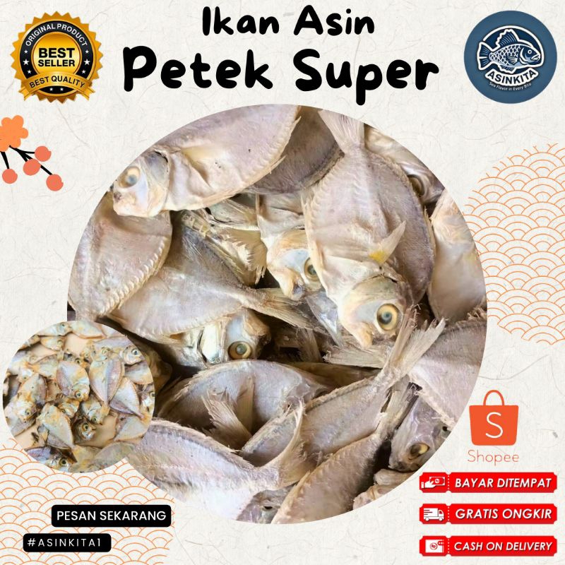 

ikan asin petek super / dokdok gurih 1 kg murah