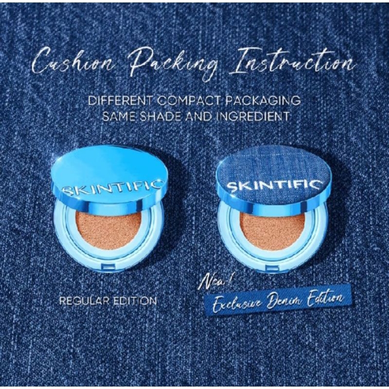 cushion skintific biru