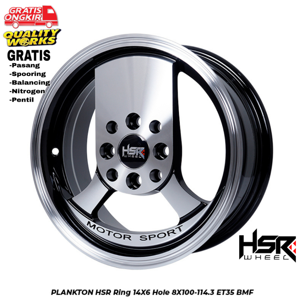 Velg Mobil Wuling Air Ev Ring 14 Velg Racing Wuling Airev Hsr Wheel Model Faian