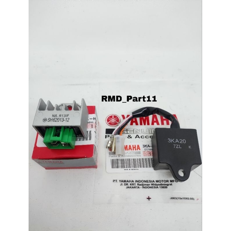 CDI UNIT ASSY+KIPROK REGULATOR 3KA YAMAHA RX KING/RX KING NEW/RX KING OLD/RX K HIGH QUALITY
