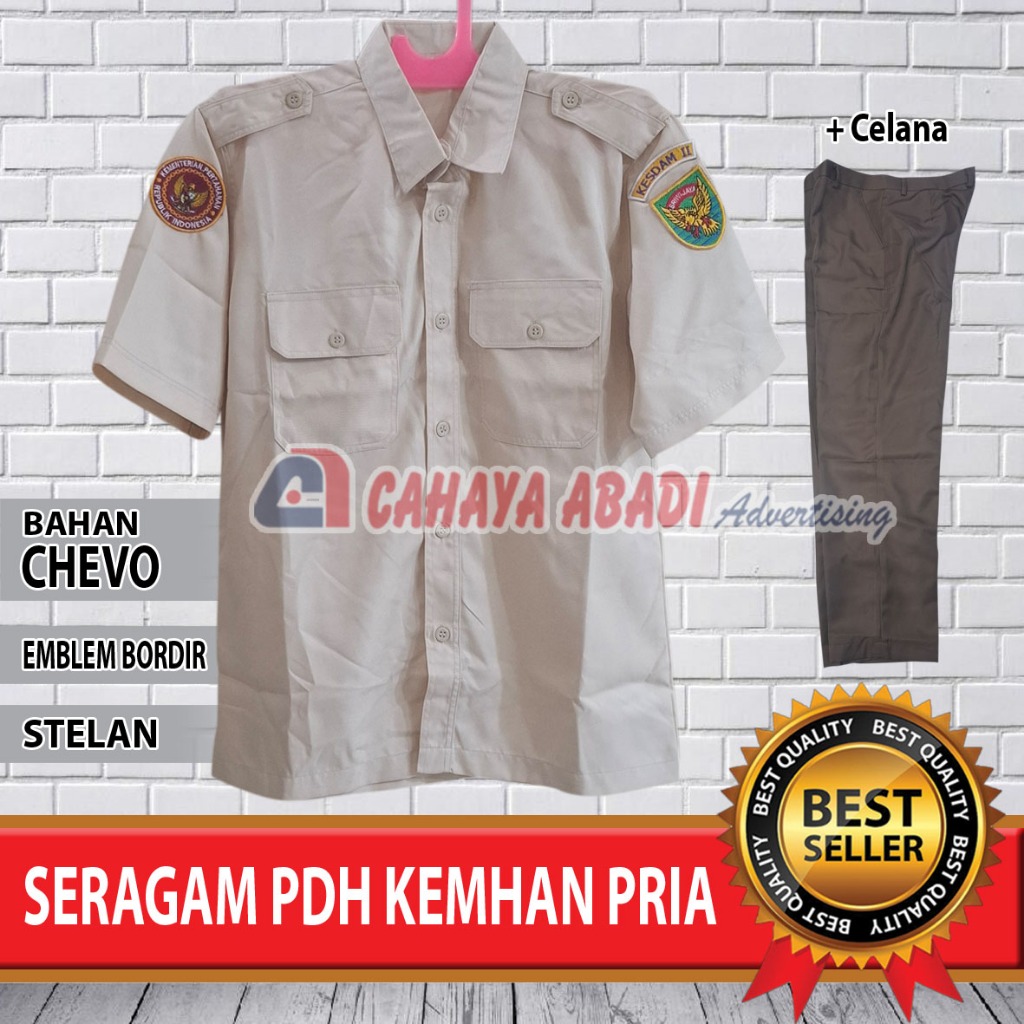 Seragam PDH Kemhan Pria Baju PDH Kemhan Pria