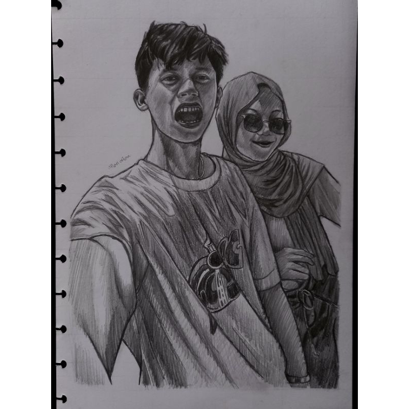 

JUAL JASA GAMBAR SKETSA WAJAH SIMPEL COUPLE ( SEMI REALISME )