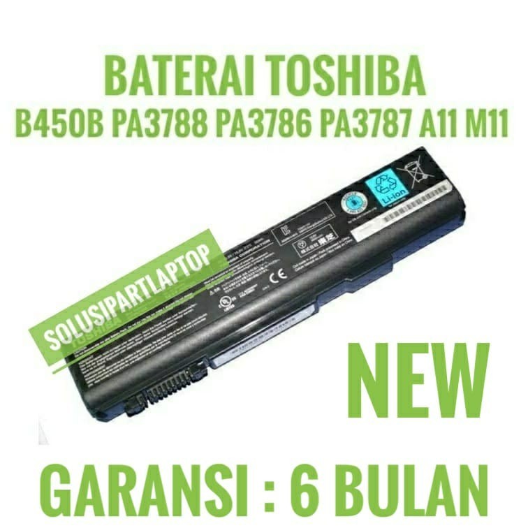 Baterai Toshiba Dynabook Satellite B551 E B552 F B552 H B650 PA3788