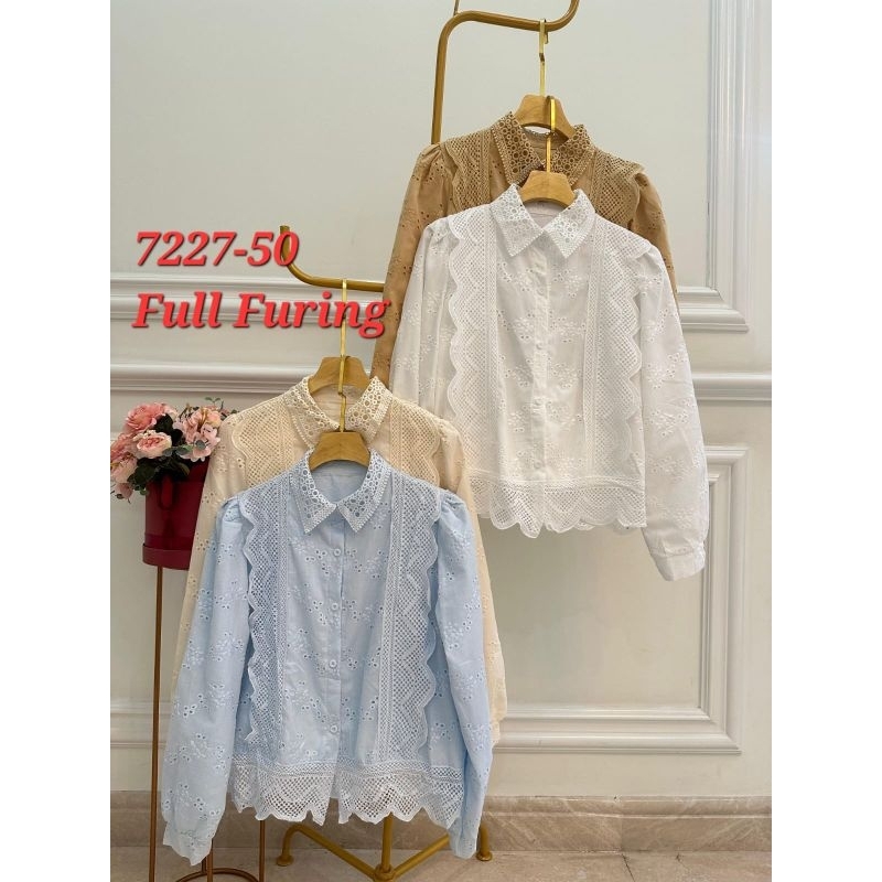 Blouse / Kemeja / atasan Katun Bolong