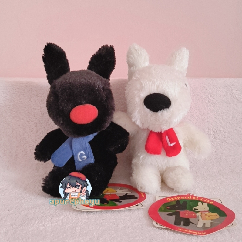 Boneka Gaspard et Lisa 2011 Hachette Livre Mini Combo Plush