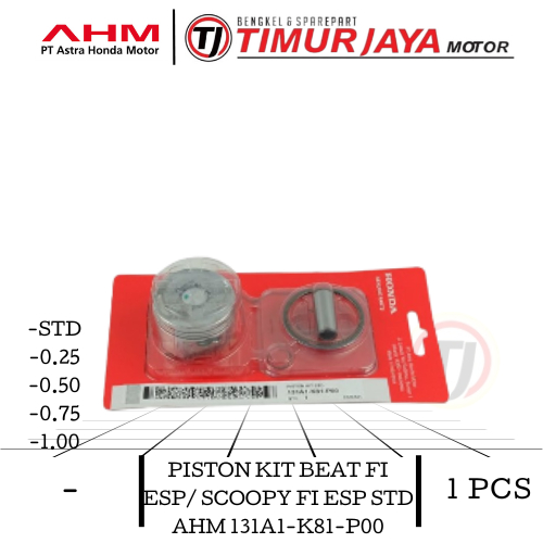 PISTON KIT BEAT FI ESP/ SCOOPY FI ESP