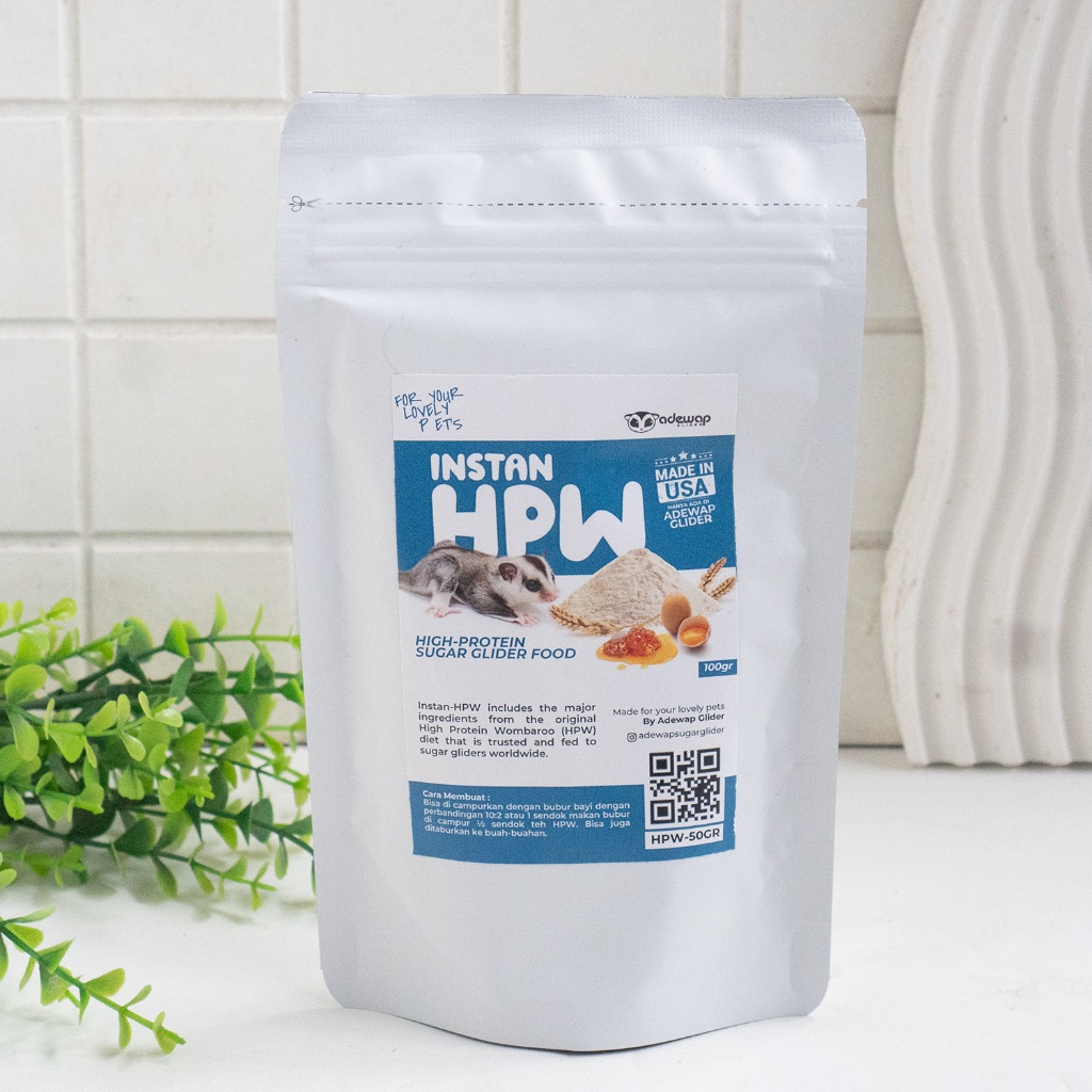 ADEWAP GLIDER HPW Instan Sugar Glider Campuran Nutrisi High Protein Wombaroo - 50Gr