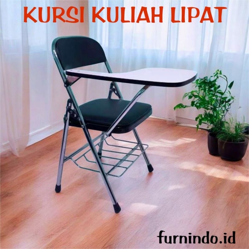 Kursi Kuliah Lipat Bangku Belajar Meja Belajar Siswa Bahan Premium