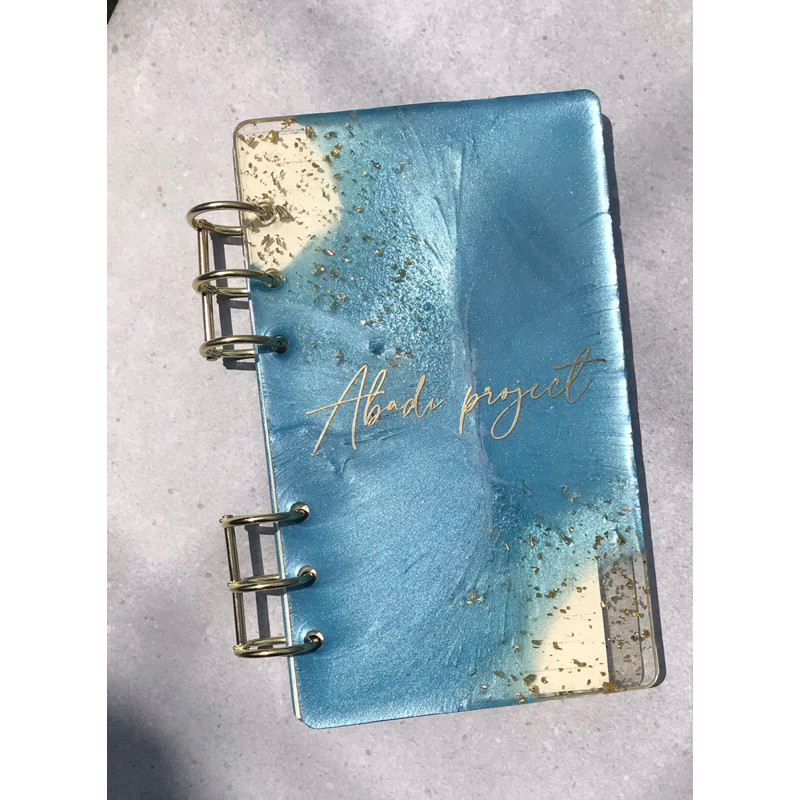 

Binder Notebook Buku catatan A6 resin custom