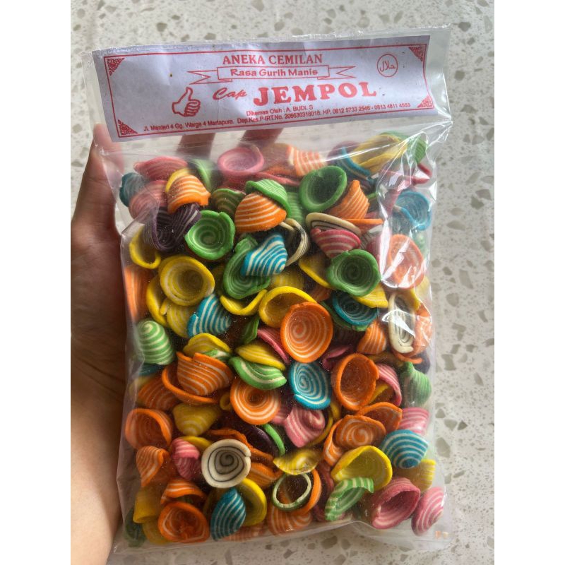 

Snack JEMPOL Kuping Gajah Warna warni