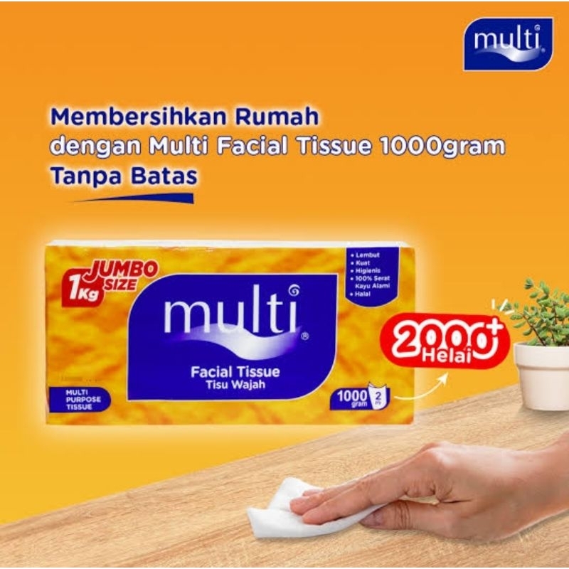 Tisu Multi 1Kg | Tisu Multi 1000 Gr | Isi 2000+ Helai