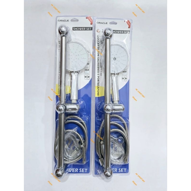 Shower Tiang Set / Hand Shower Mandi / Shower Tiang Kamar Mandi / Shower Mandi Stainless Set