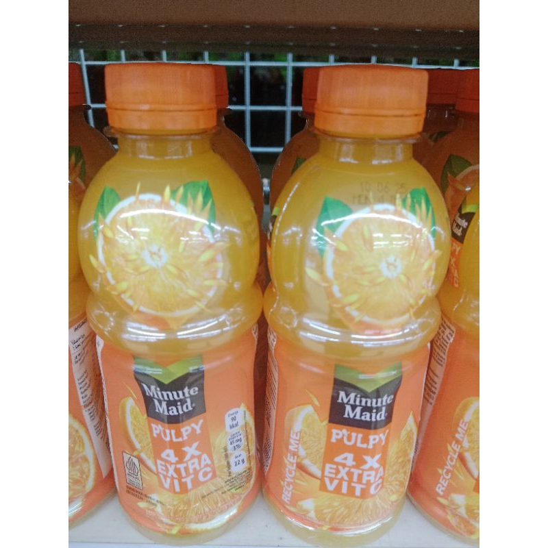 

Minuman Ringan Minute Maid Pulpy Orange Botol 300ml