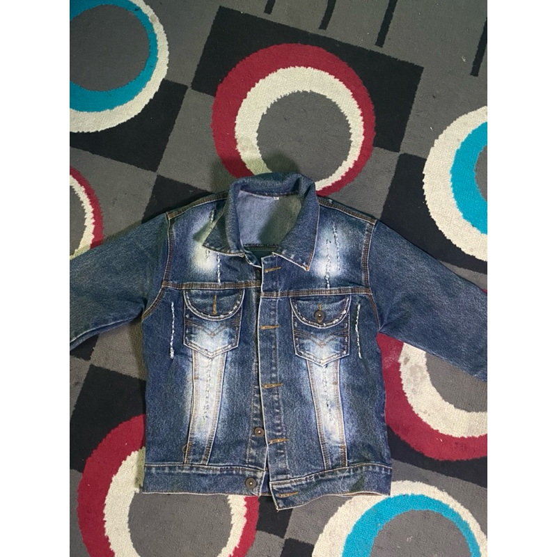 Preloved Crop Denim Jacket
