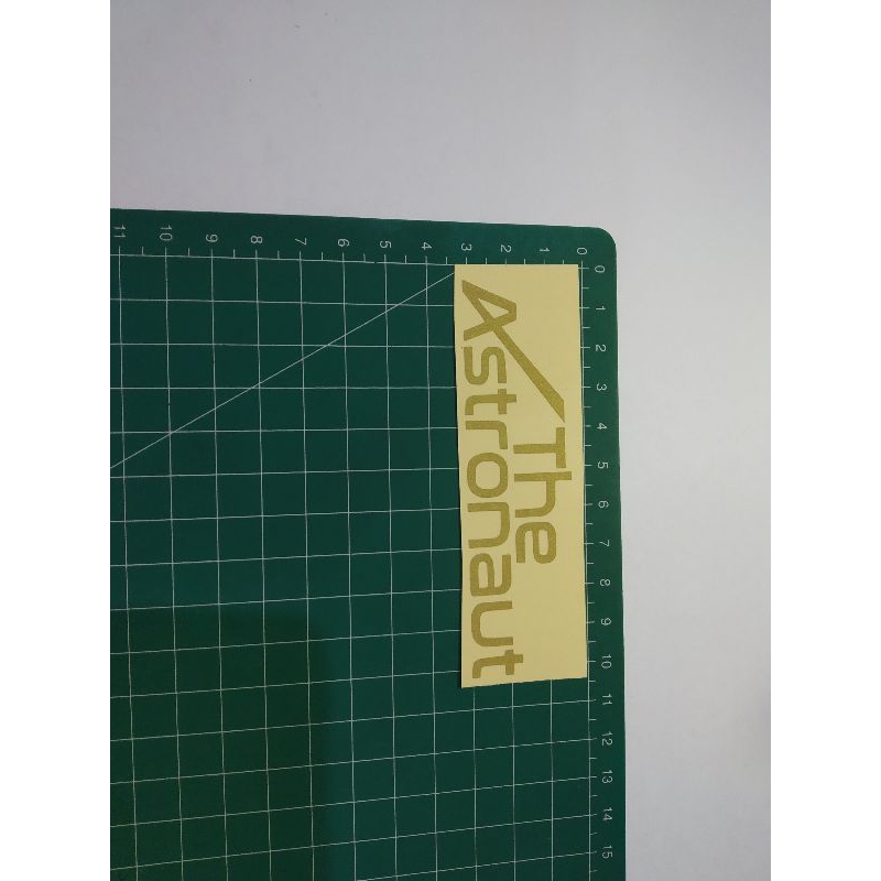 

stiker cutting the astronaut