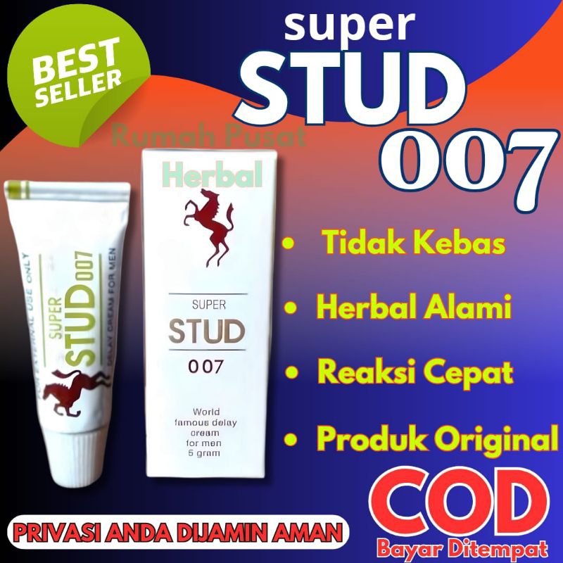 Jamu Kuat Herbal SUPER STUD 007 Obat Kuat Pria Tahan Lama Penambah Stamina Laki-laki Original Pembes