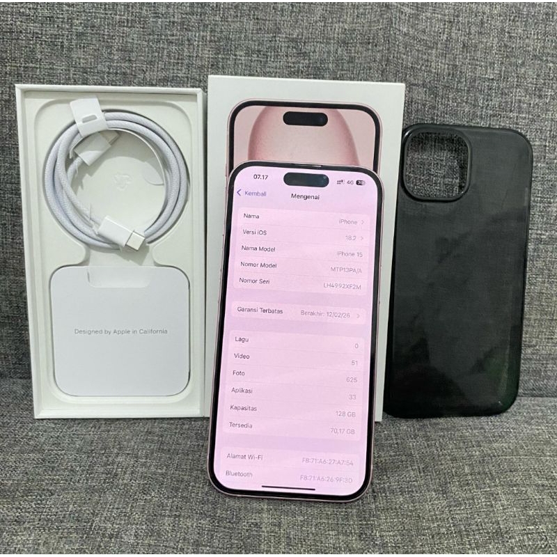iPhone 15 128 gb iBox pemakaian pribadi