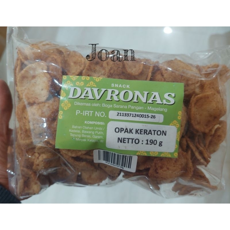 

OPAK KERATON 190gr Davronas / Camilan & Oleh Oleh Khas Magelang Jogja Solo