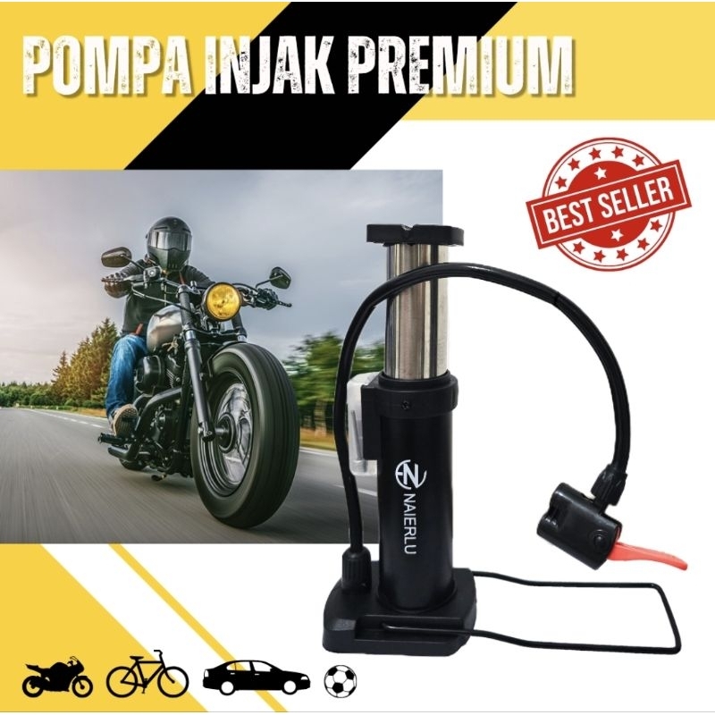 Pompa Injak Premium Pompa Angin Injak Pompa Injak Besi Foot Pump Pompa Kecil Pompa Motor Pompa