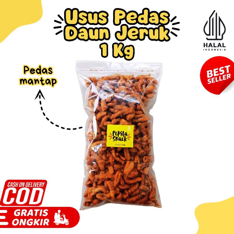 

Keripik Usus Ayam Crispy Original Pedas Daun Jeruk 1KG
