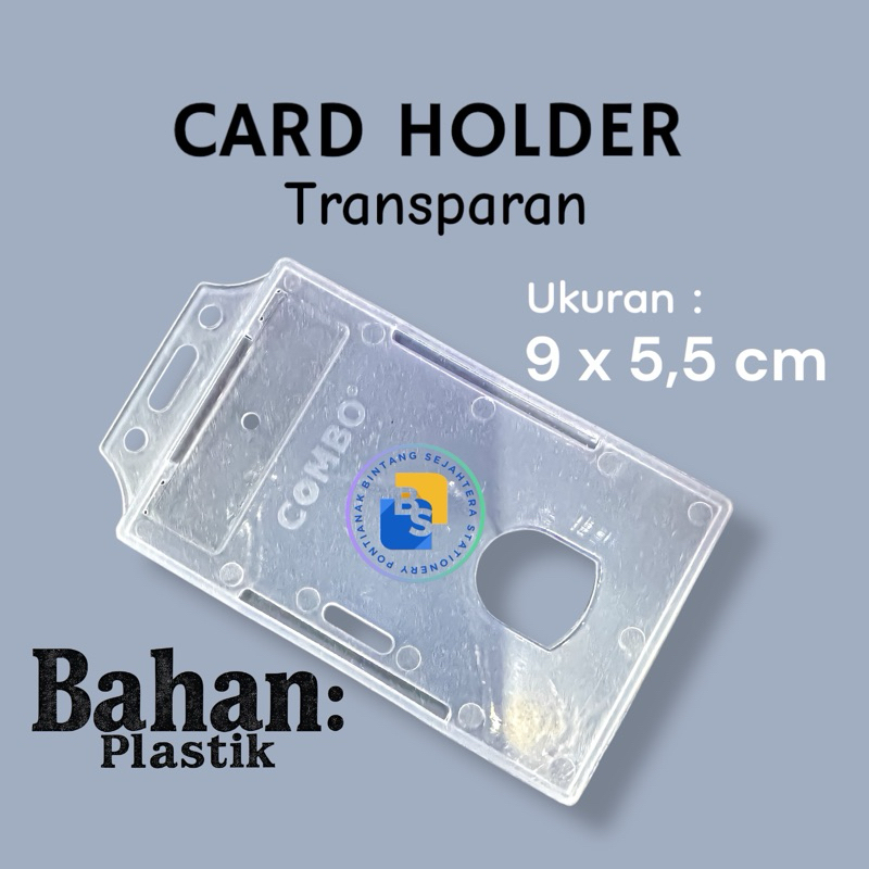 

Card Holder ID Card Plastik Transparan