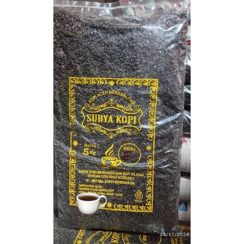 

Kopi Kasar Aceh 5 kg Merk Surya seri E