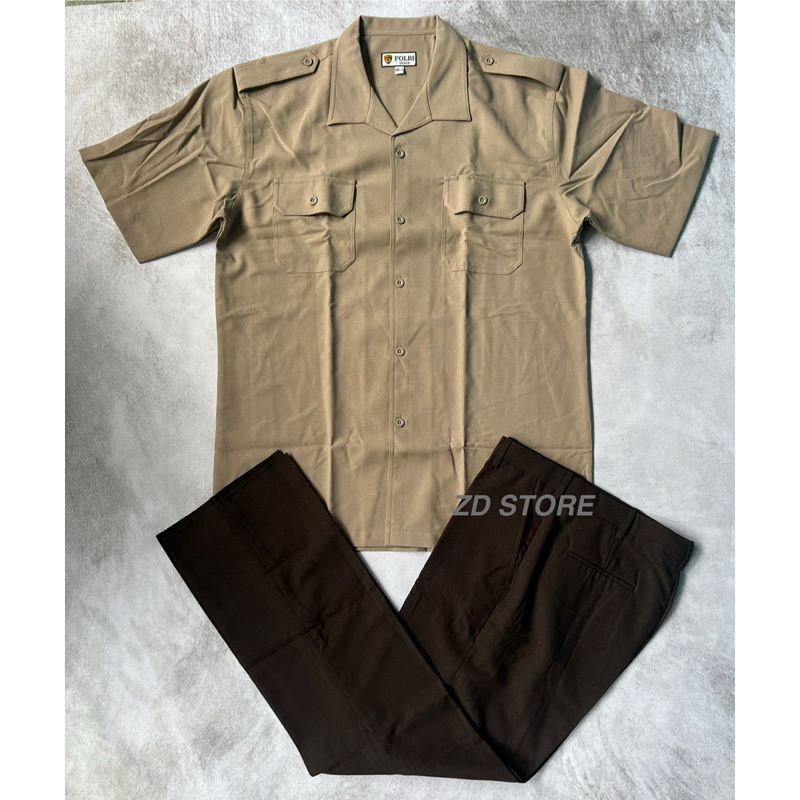 Seragam Pdh Jatah Polri Coklat Halus/Seragam Pdh Polisi