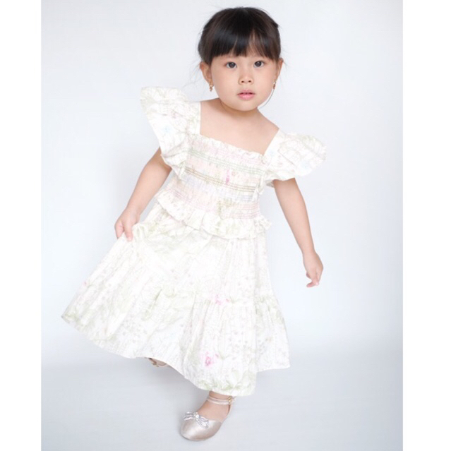 Kid and Knit | Florence Smock Dress | Beautiful Smock detailed | Dress Anak Perempuan 3-7 Tahun