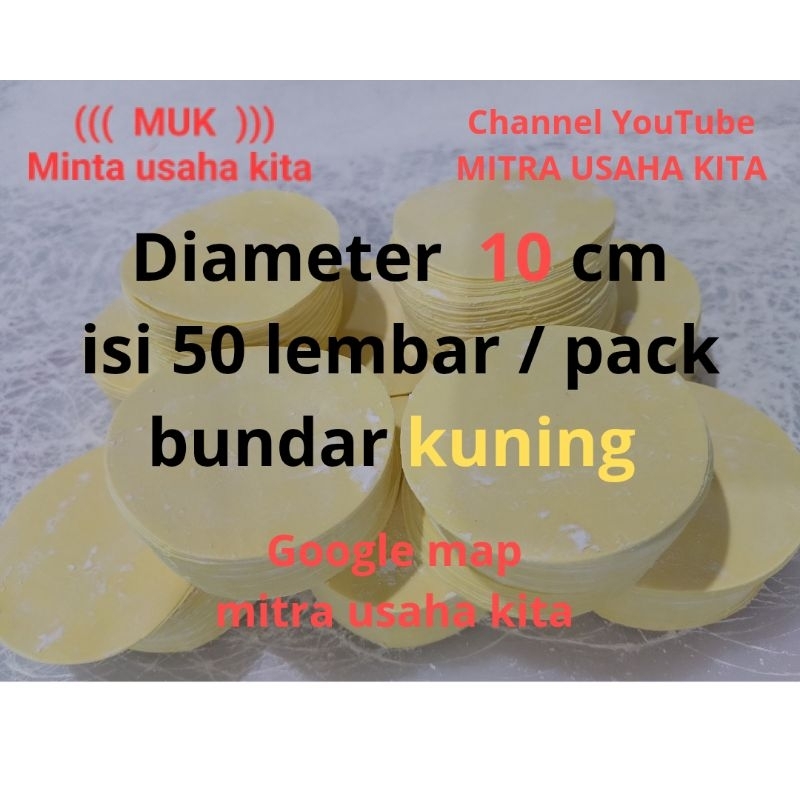 

kulit dimsum/pangsit/siomai/gyoza spesial 10 cm