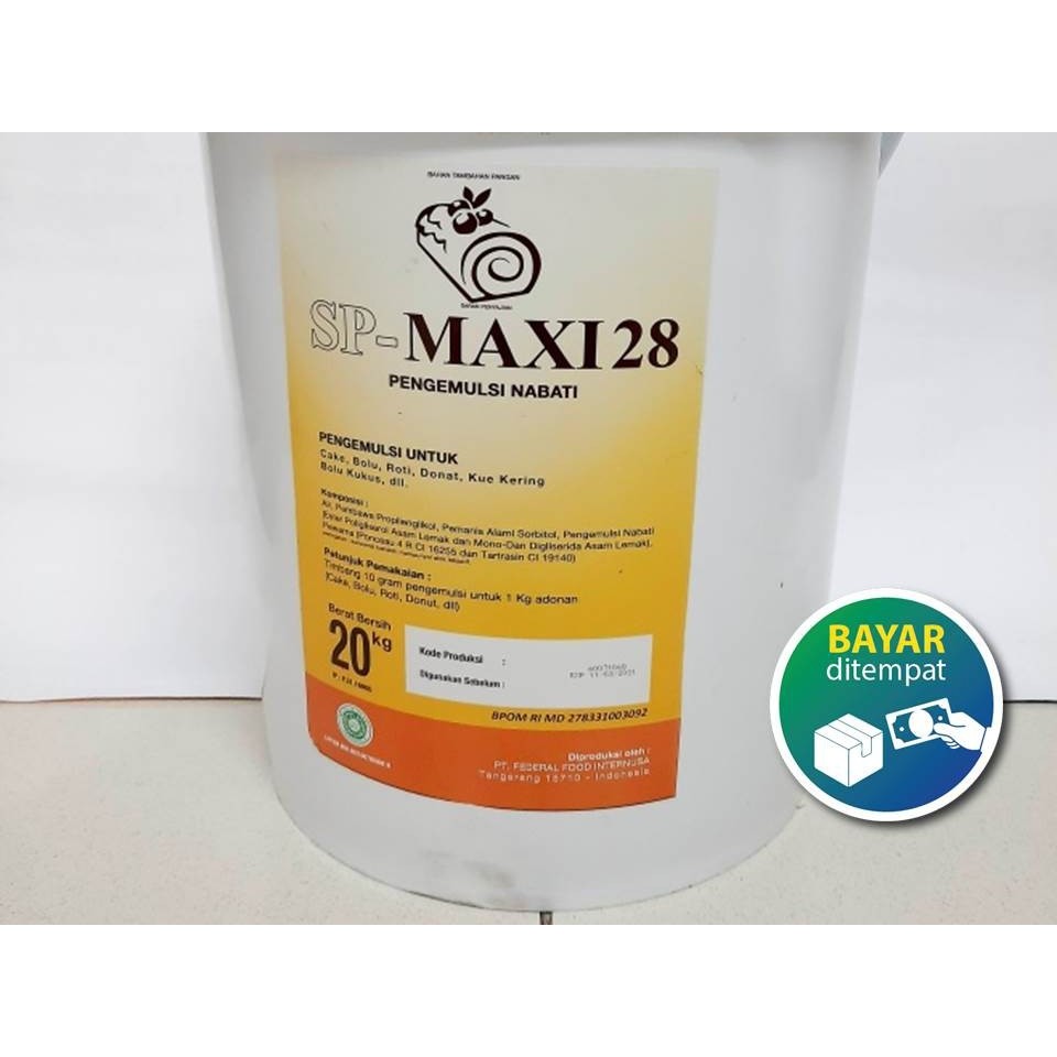 

SP-MAX128 Pengemulsia Nabati / SP pengemulasi / Sp Maxi 500gr