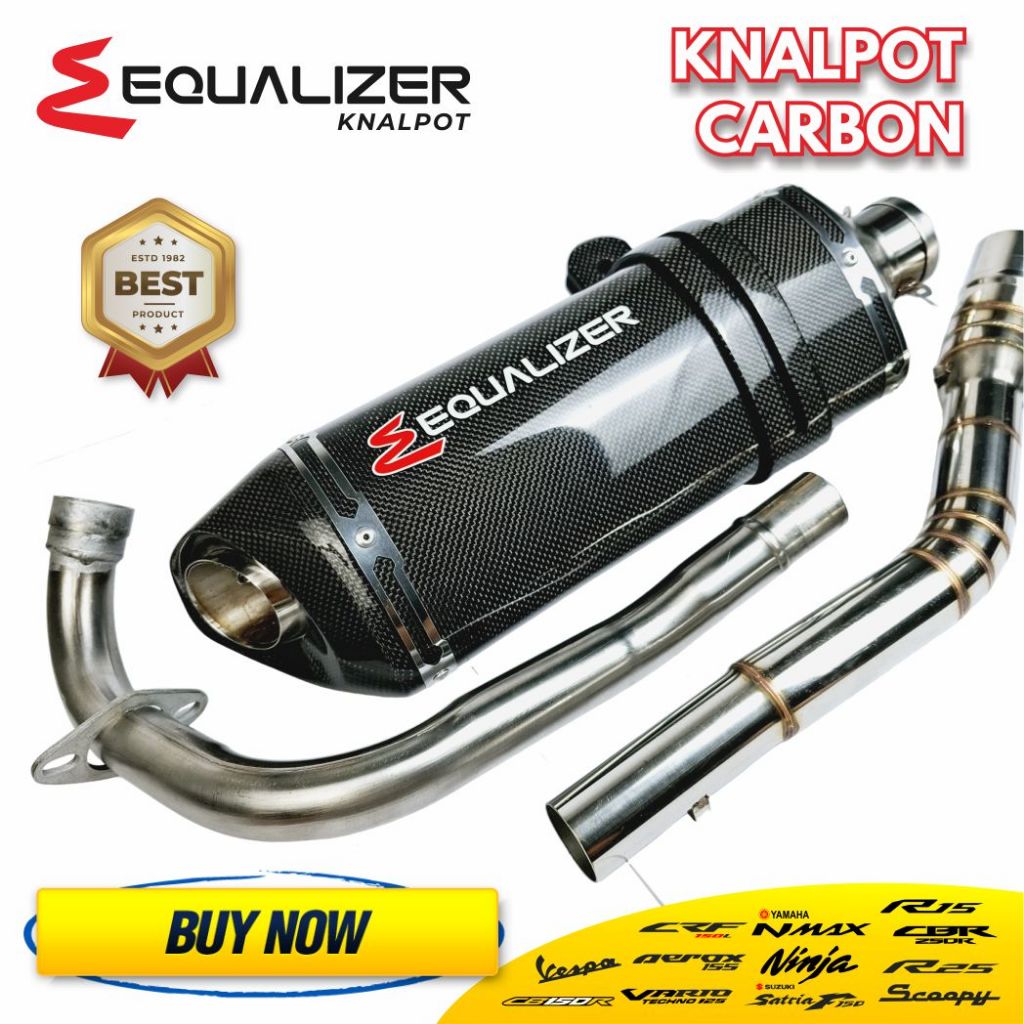Knalpot Racing Equalizer Z1 Original Carbon Knalpot Motor Bass Adem ngebas Carbon Karbon Kevlar R15 