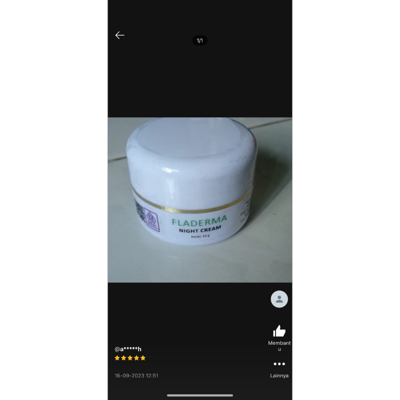 Night cream fladerma