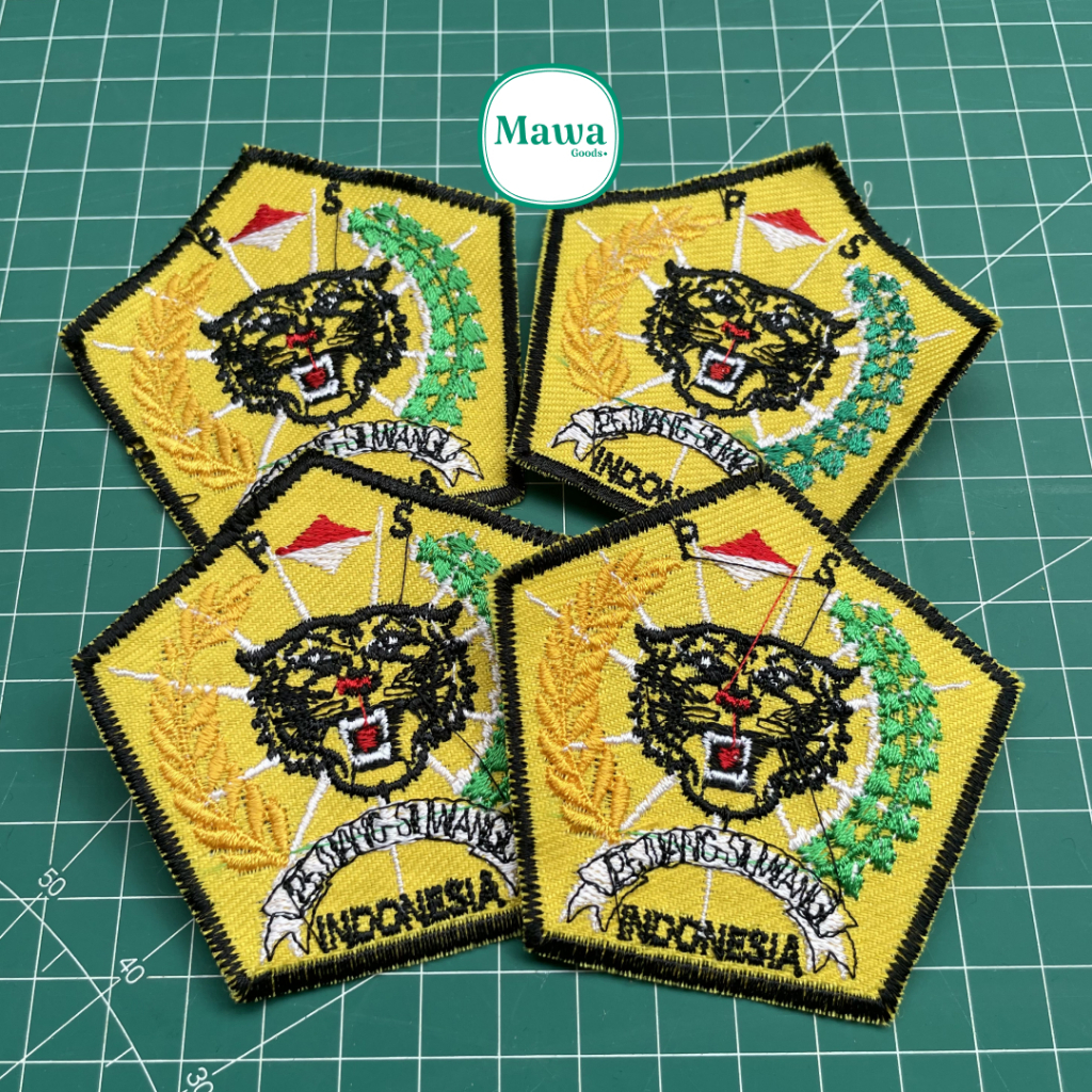Logo Pejuang Siliwangi Bordir / Patch Emblem Pejuang Siliwangi Kuning / Pejuang Siliwangi Bordir Ter