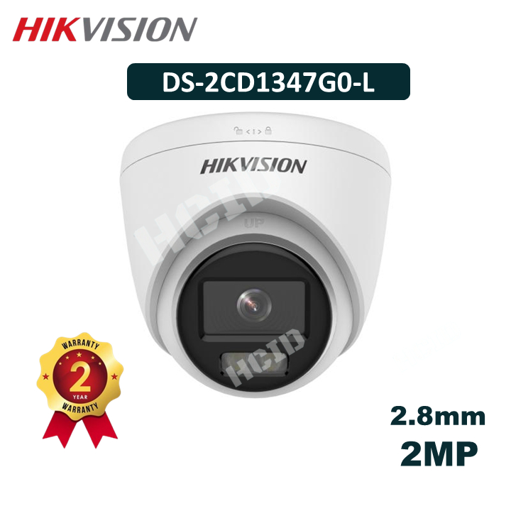 Hikvision DS-2CD1347G0-L 4 MP ColorVu Fixed Turret Network Camera
