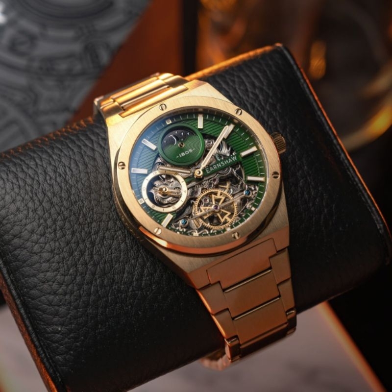 Jam Tangan Thomas Earnshaw Drake Dual Time Automatic